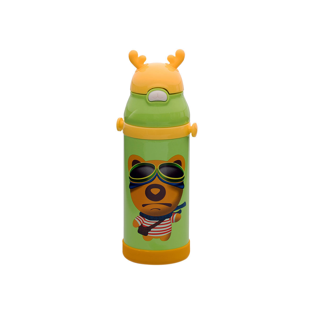 ΘΕΡΜΟΣ ΠΑΙΔΙΚΟ ANIMALS ΑΝΟΞΕΙΔΩΤΟ 350ml BEAR GREEN