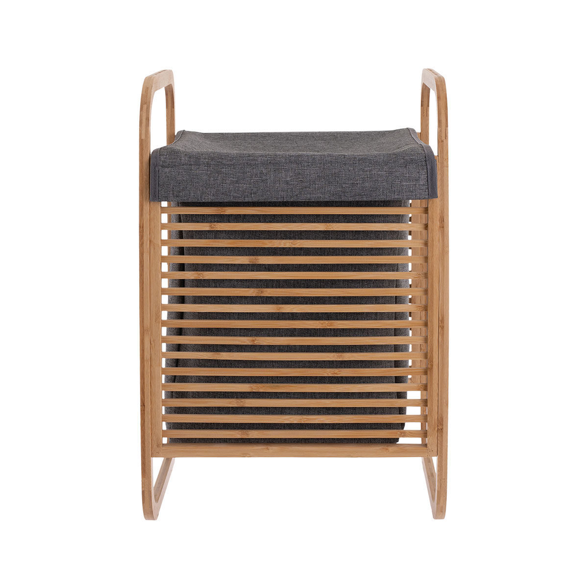 ΚΑΛΑΘΙ ΑΠΛΥΤΩΝ BAMBOO ESSENTIALS ΜΕ ΘΗΚΗ ΠΟΛΥΕΣΤΕΡΑ 40x35x60.5cm