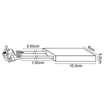 ΝΤΙΜΕΡ ΔΑΠΕΔΟΥ 300W ΜΕ ΚΑΛΩΔΙΟ ΧΡΥΣΟ VK/DIM300/400/GD VK/DIM 300/400/GD