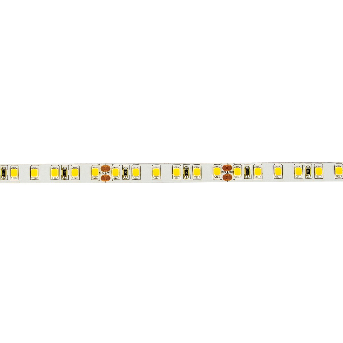 Ταινία led εσωτερικού χώρου IP20 5m 24V 9,6W 2700K VK/24/3528/WW/120