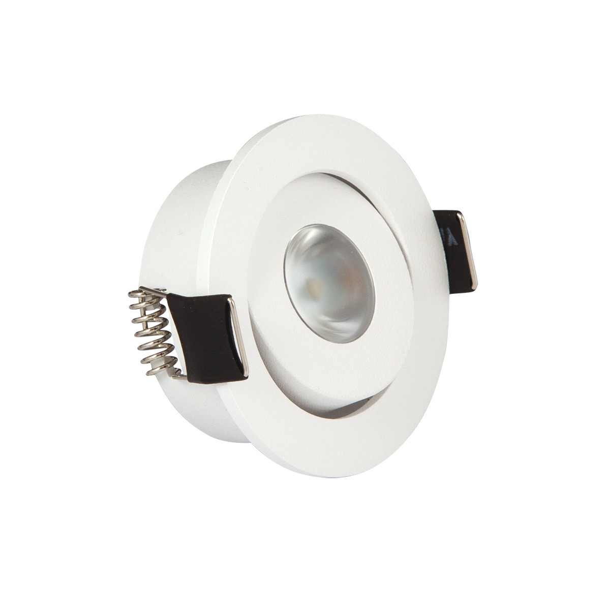 Σποτ μίνι  led λευκό σαγρέ  3W 4000K 170 lumen 30D με ενσωματωμένο λαμπτήρα VK/04126/W/C