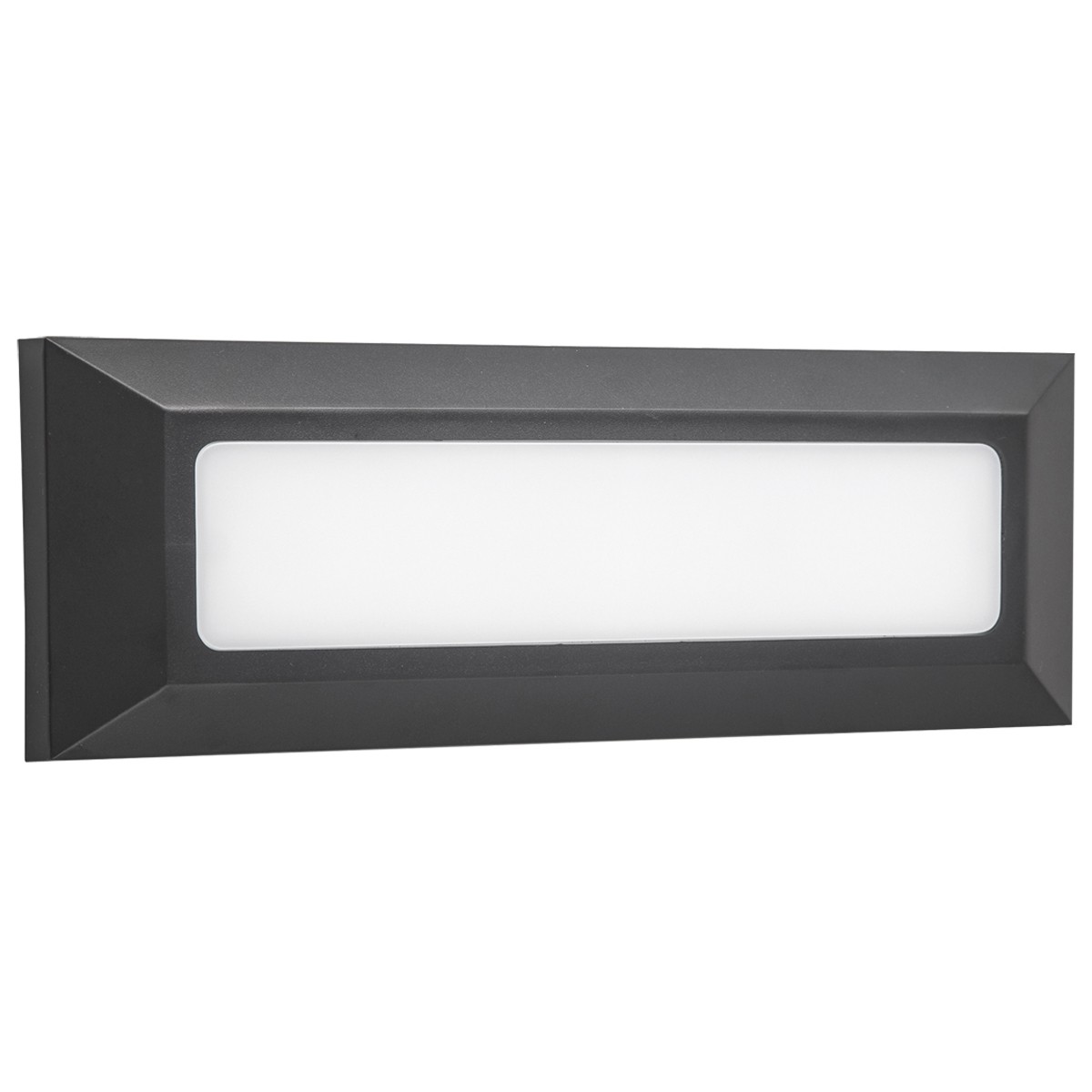 Led Φωτιστικό Πλαστικό Τοίχου IP65 3w 6000K 230mm Ανθρακί Χρώμα      VK/02024/AN/D